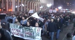 Manifestaci&oacute;n contra HidroAys&eacute;n en la sure&ntilde;a ciudad de Temuco, 9 de mayo / Cr&eacute;dito:Consejo de Defensa de la Patagonia Chilena